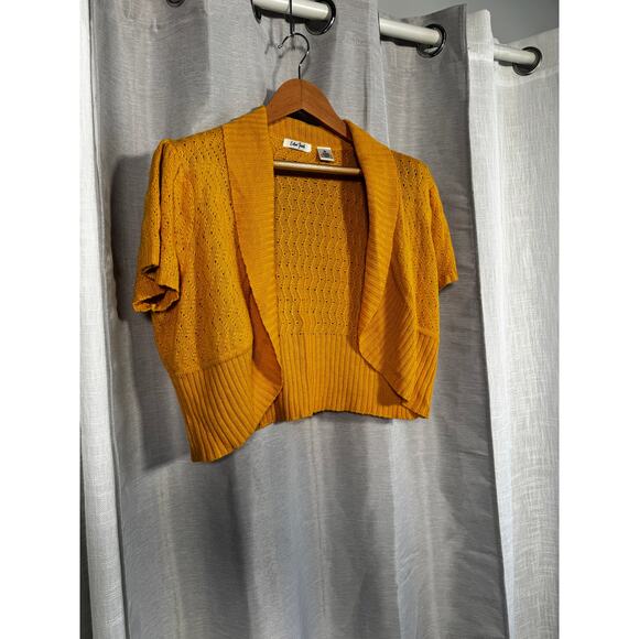 Y2K Extra Touch Crochet Shrug Size 2X Twee Boho Cottage - Picture 2 of 5